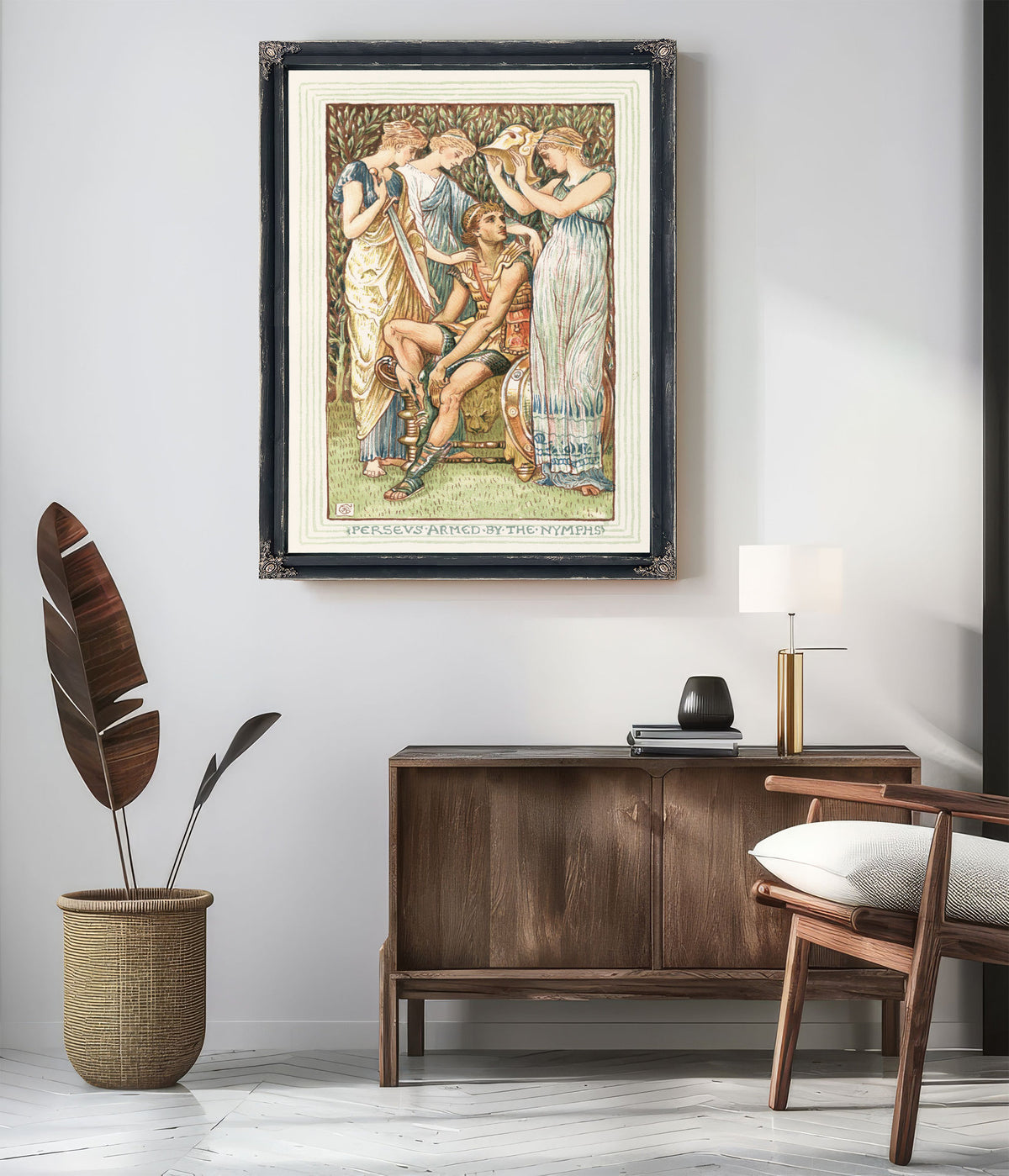 Perseus Armed the Nymphs 1893 By Walter Crane