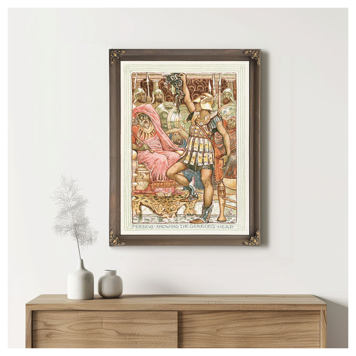 Perseus Showing Gorgons Head 1893 By Walter Crane