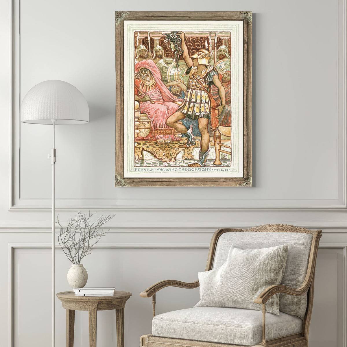Perseus Showing Gorgons Head 1893 By Walter Crane