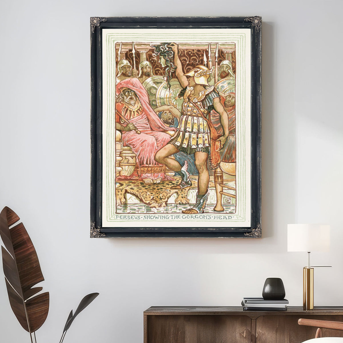 Perseus Showing Gorgons Head 1893 By Walter Crane