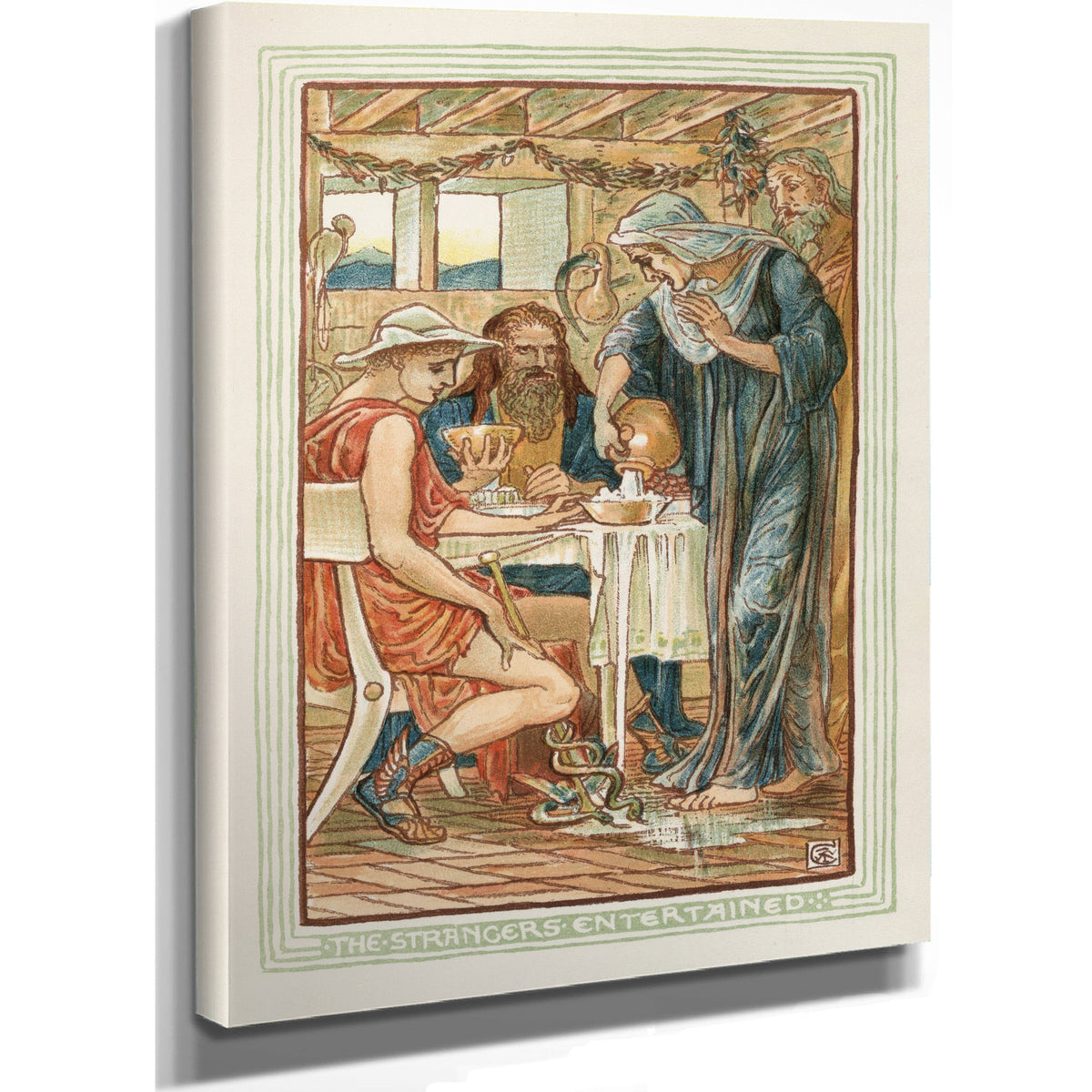 The Strangers Entertained 1893 By Walter Crane