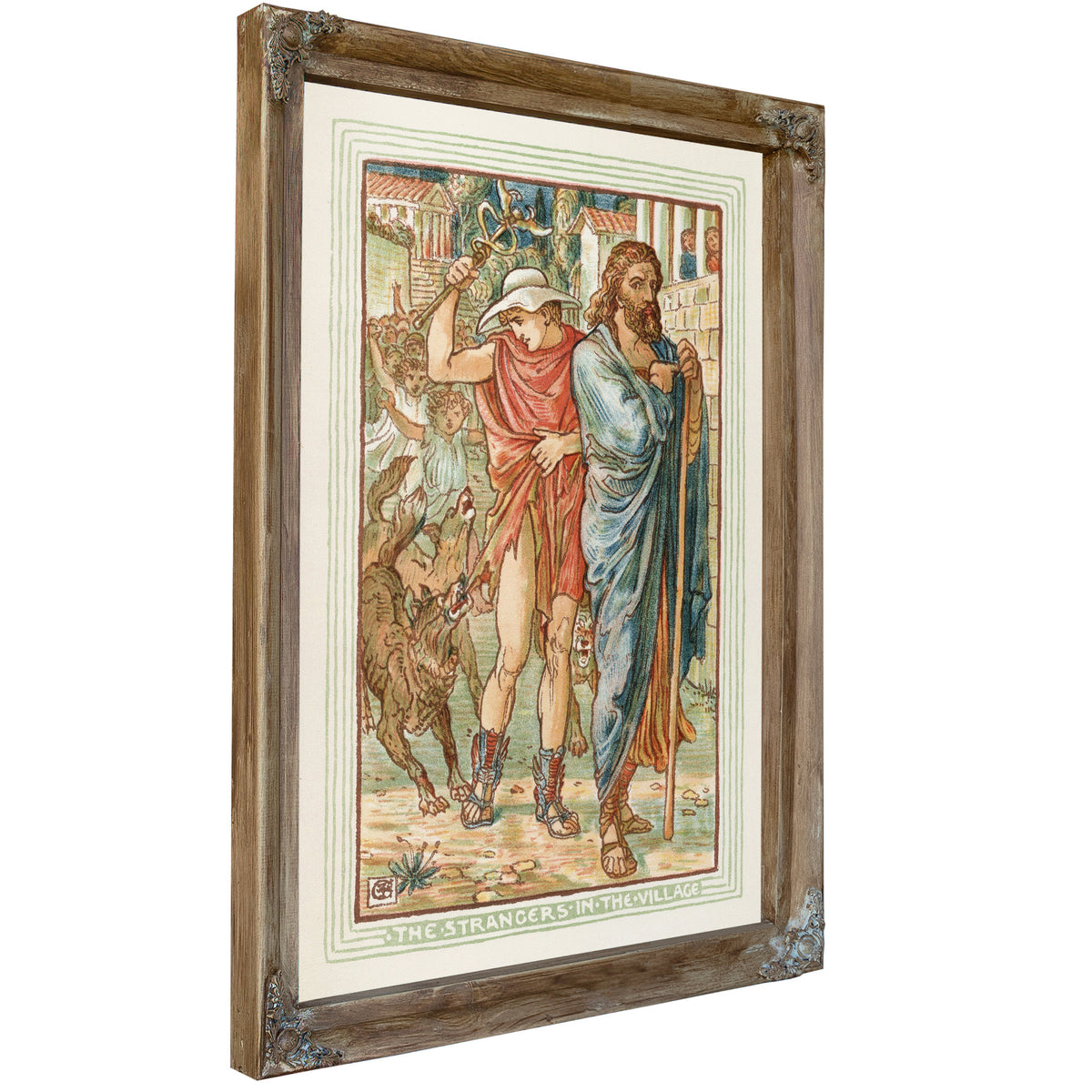 The Strangers the Village 1893 By Walter Crane