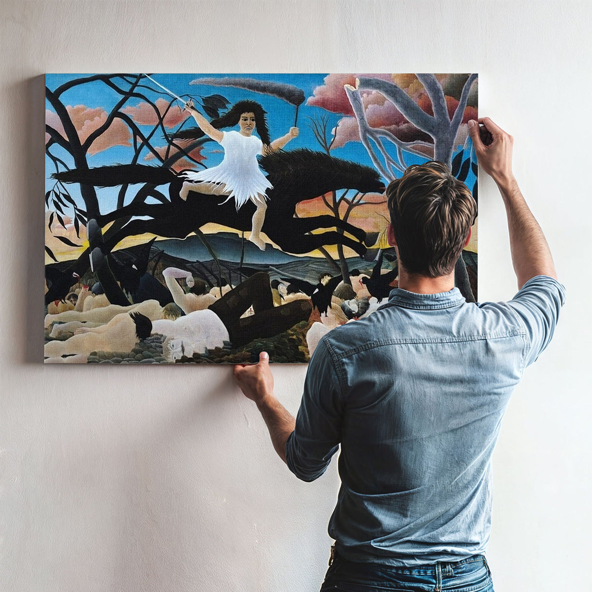 War, Or The Ride Of Discord By Henri Julien Felix Rousseau