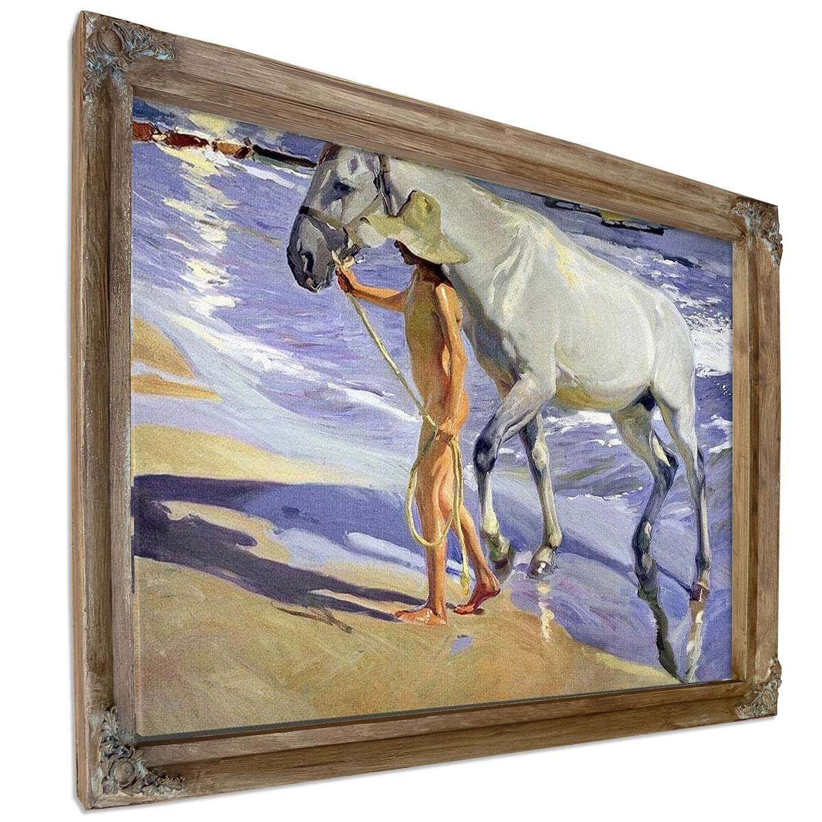 Washing The Horse By Joaquin Sorolla Y Bastida