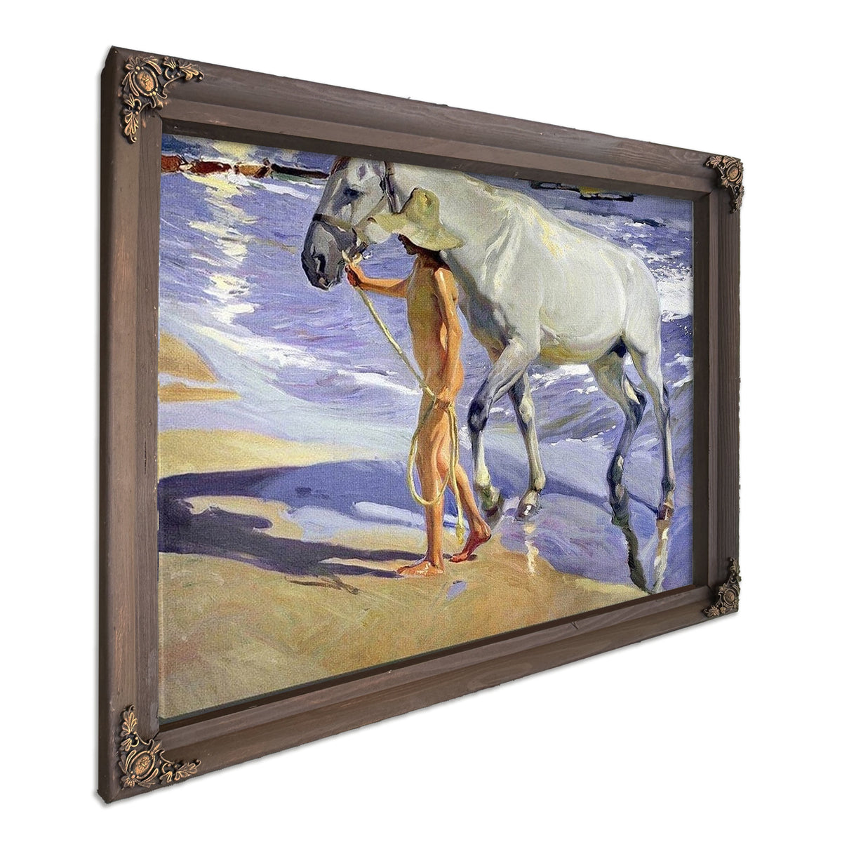 Washing The Horse By Joaquin Sorolla Y Bastida