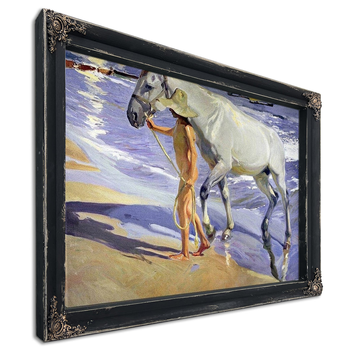 Washing The Horse By Joaquin Sorolla Y Bastida