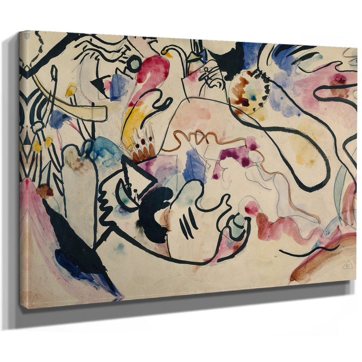 0003 Wassily Kandinsky Aquarell Nr 8 By Wassily Kandinsky
