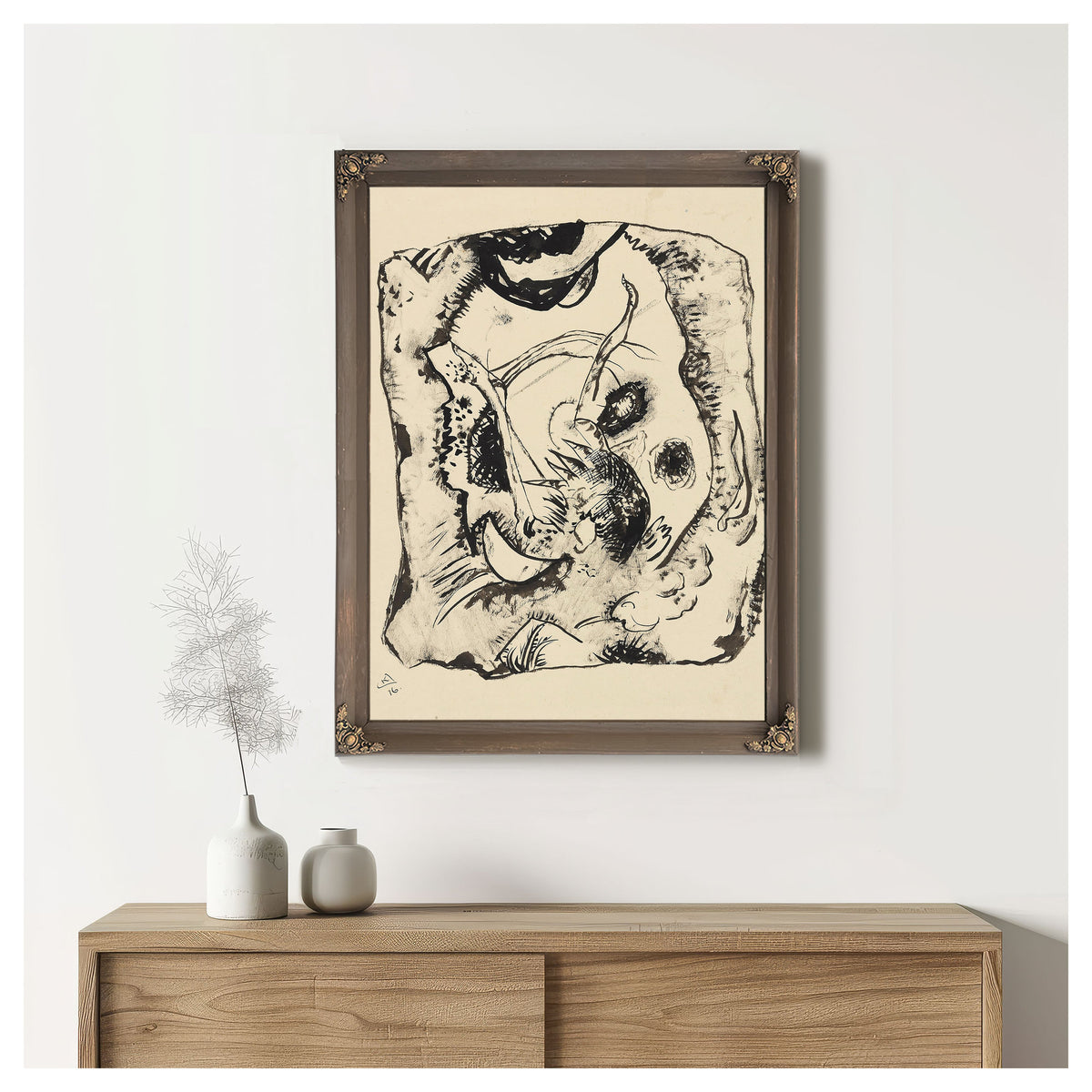 Drawing Bild By Wassily Kandinsky