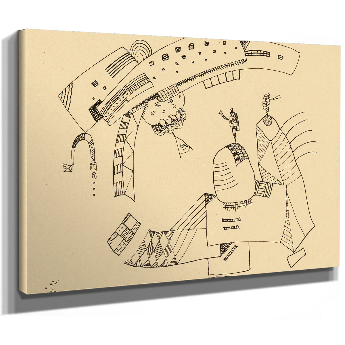 0038 Wassily Kandinsky Zeichnung Zu By Wassily Kandinsky