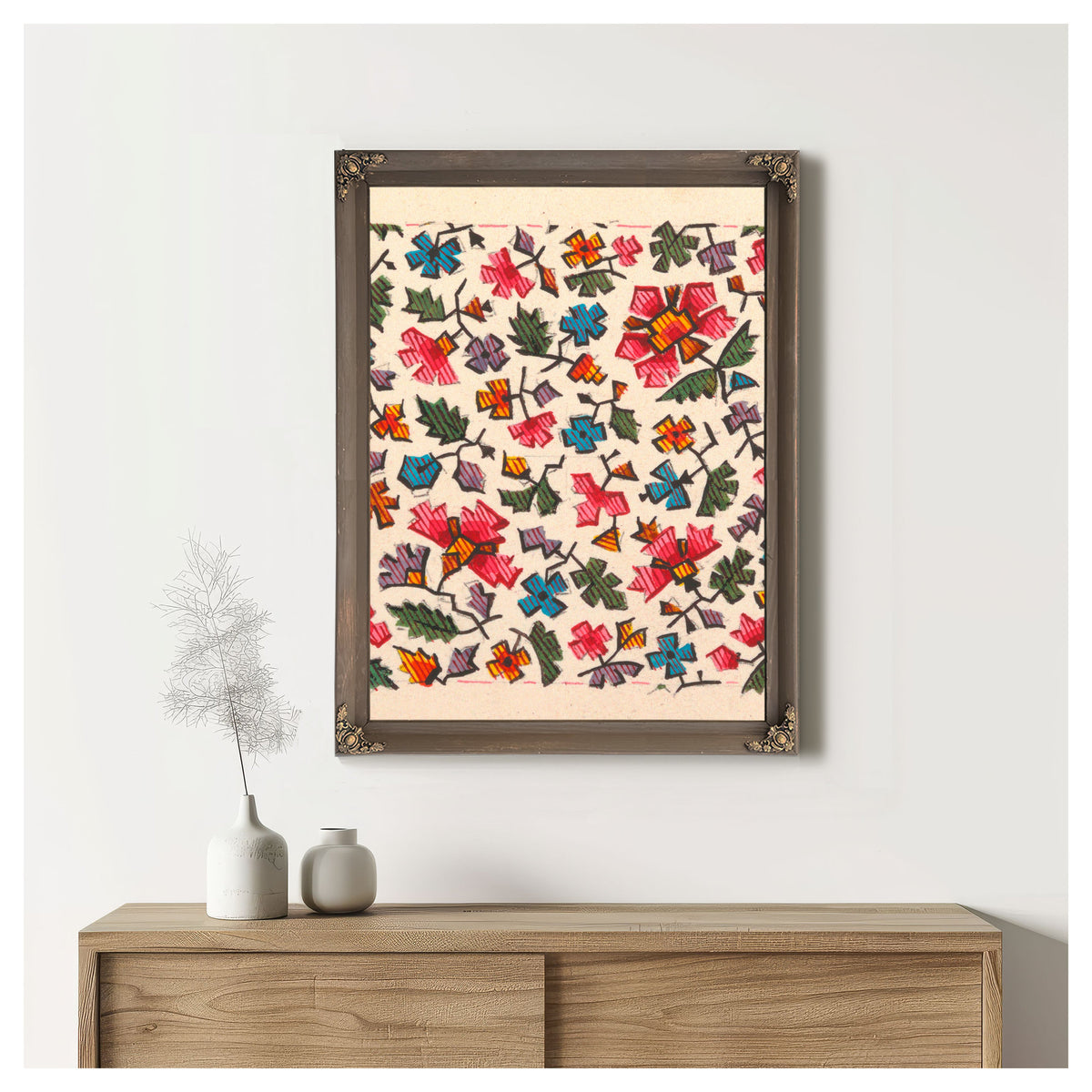 Stylized Floral By Wassily Kandinsky