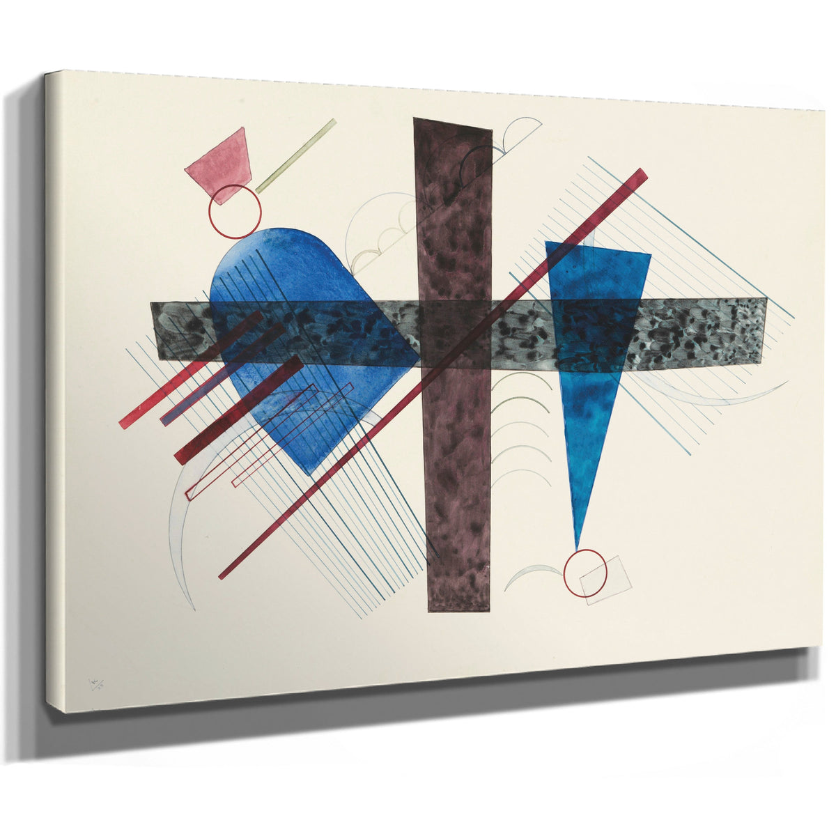0093 Wassily Kandinsky Blau Rund Und By Wassily Kandinsky