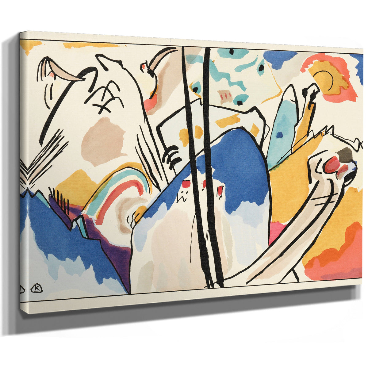 0100 Wassily Kandinsky der Blaue By Wassily Kandinsky