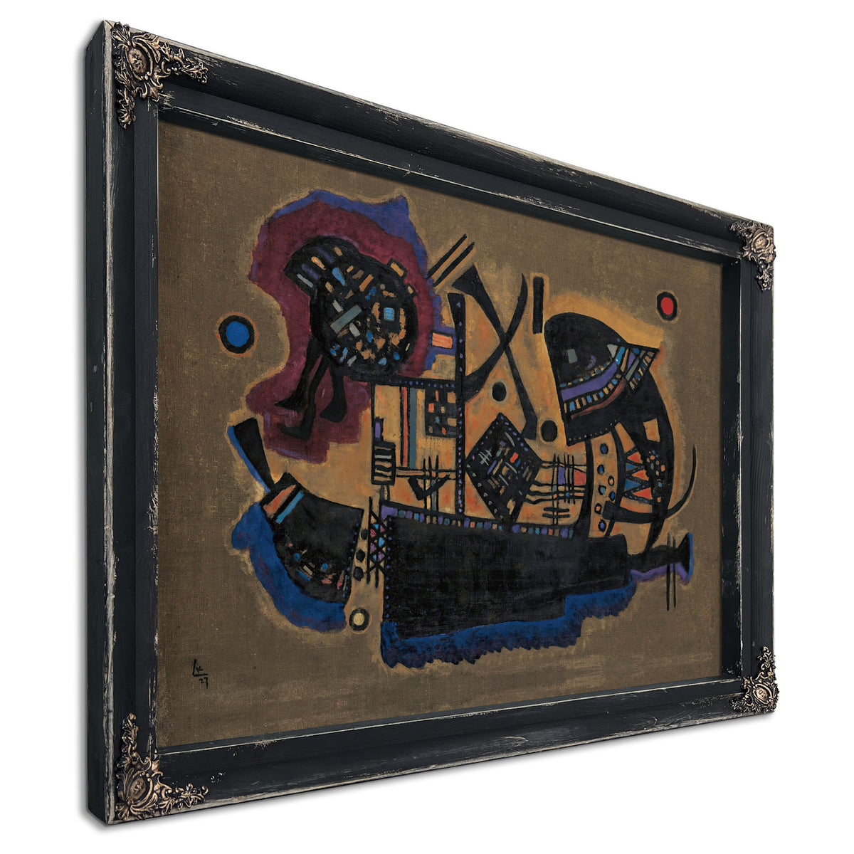 0175 Wassily Kandinsky Geflecht Woven By Wassily Kandinsky