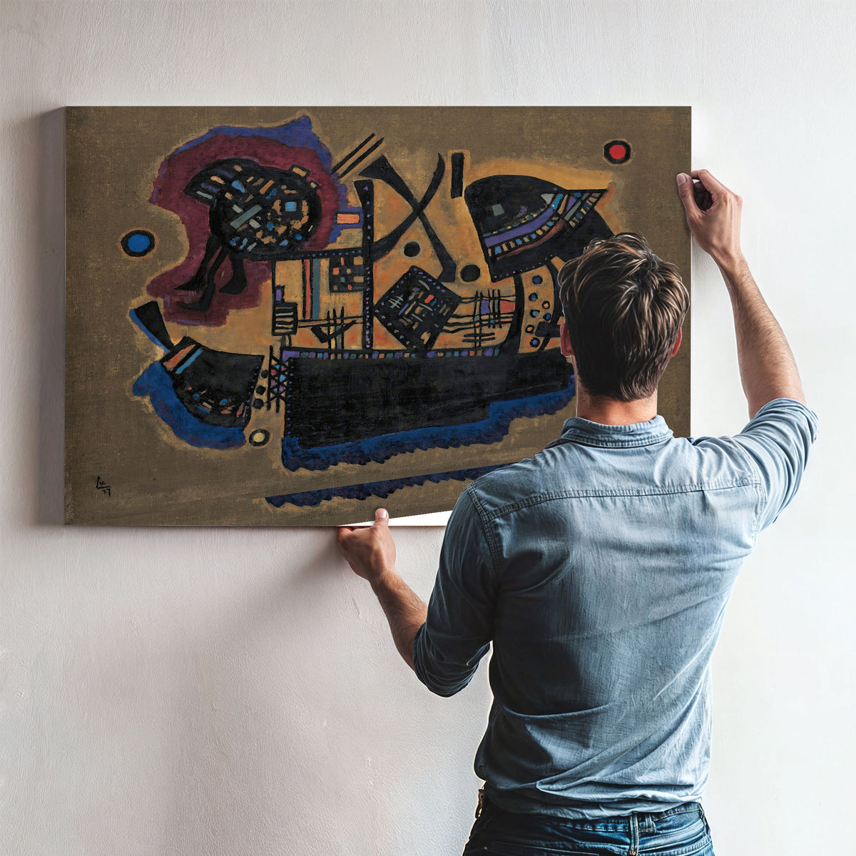 0175 Wassily Kandinsky Geflecht Woven By Wassily Kandinsky