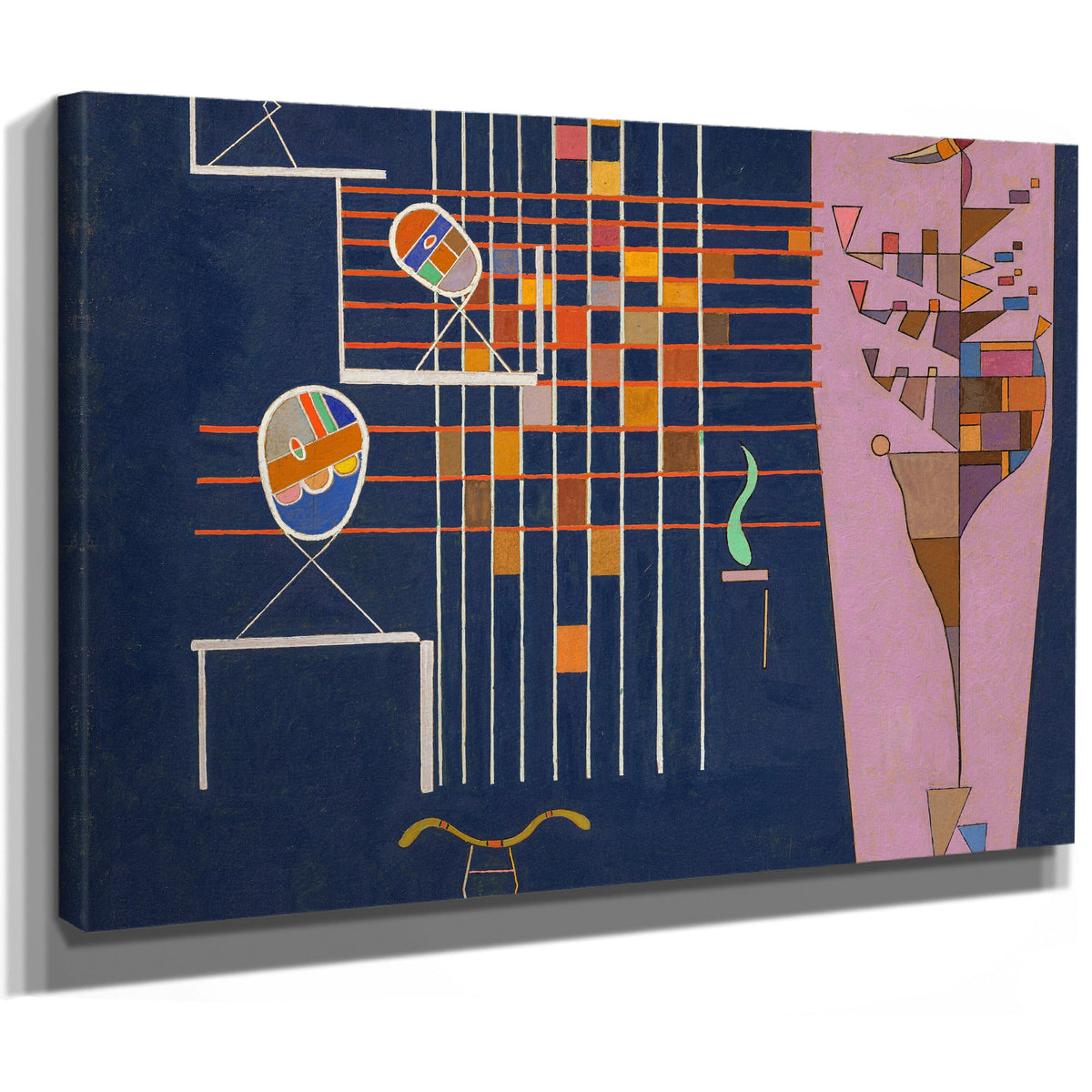 0177 Wassily Kandinsky Trois Ovales By Wassily Kandinsky