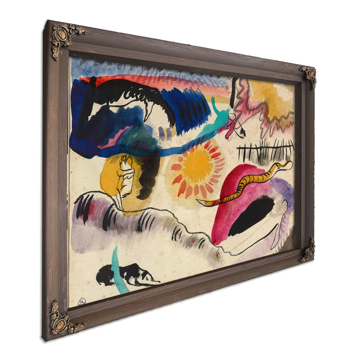 0181 Wassily Kandinsky Aquarell Nr 3 By Wassily Kandinsky