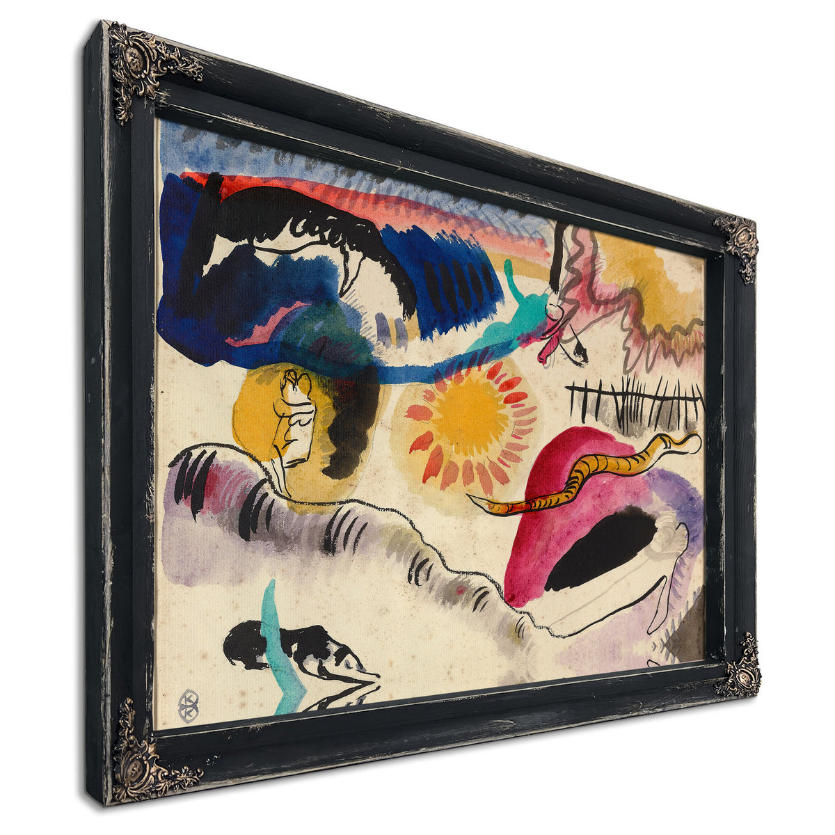 0181 Wassily Kandinsky Aquarell Nr 3 By Wassily Kandinsky