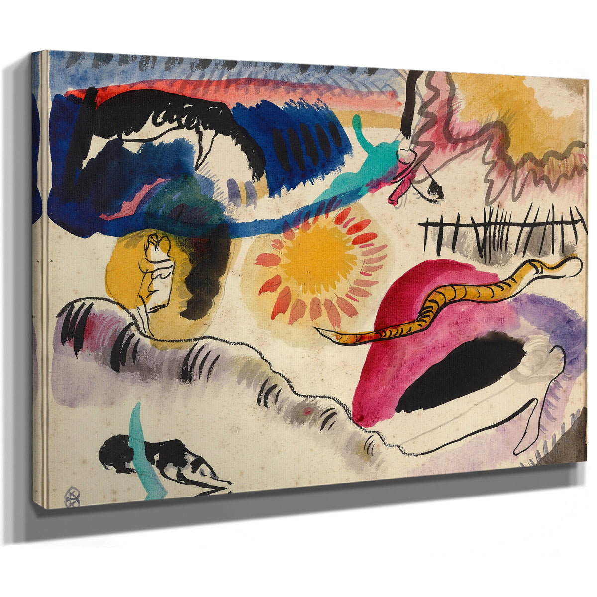 0181 Wassily Kandinsky Aquarell Nr 3 By Wassily Kandinsky