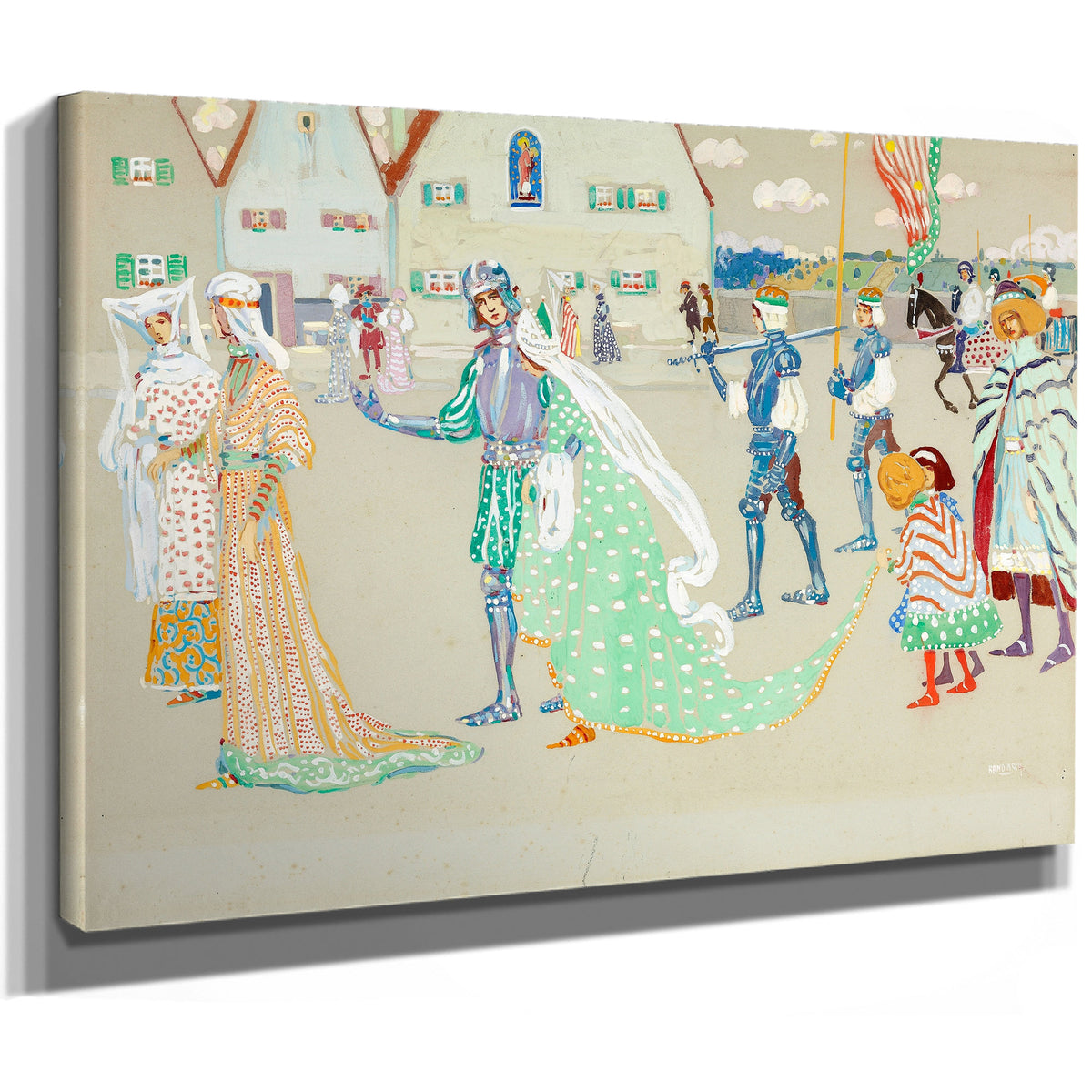 0213 Wassily Kandinsky Young Couple By Wassily Kandinsky