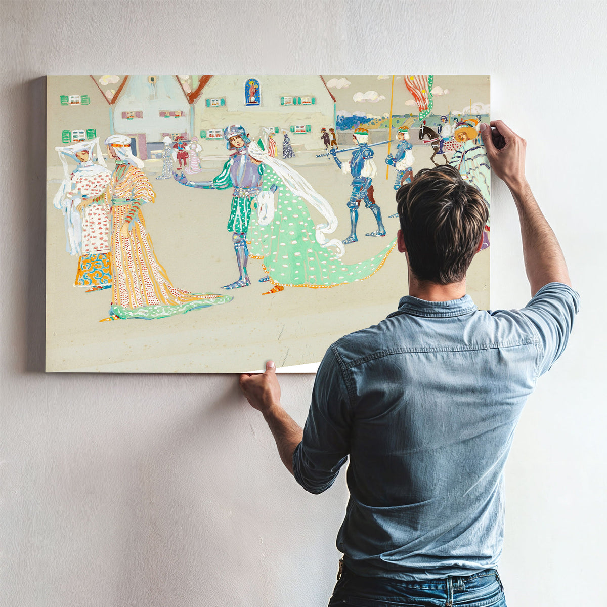 0213 Wassily Kandinsky Young Couple By Wassily Kandinsky