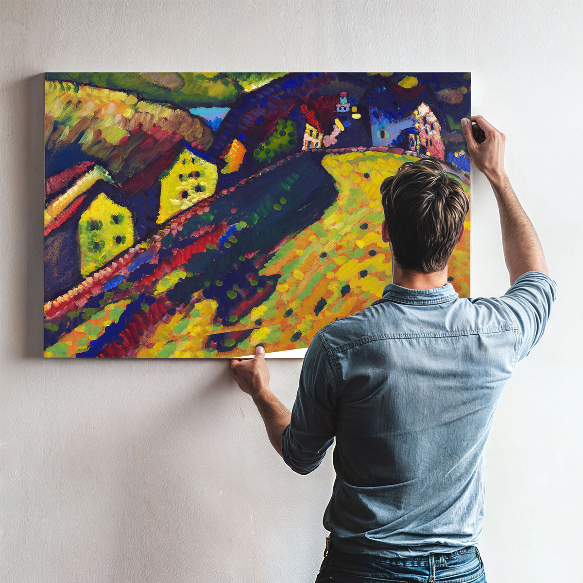 0230 Wassily Kandinsky Houses Murnau By Wassily Kandinsky
