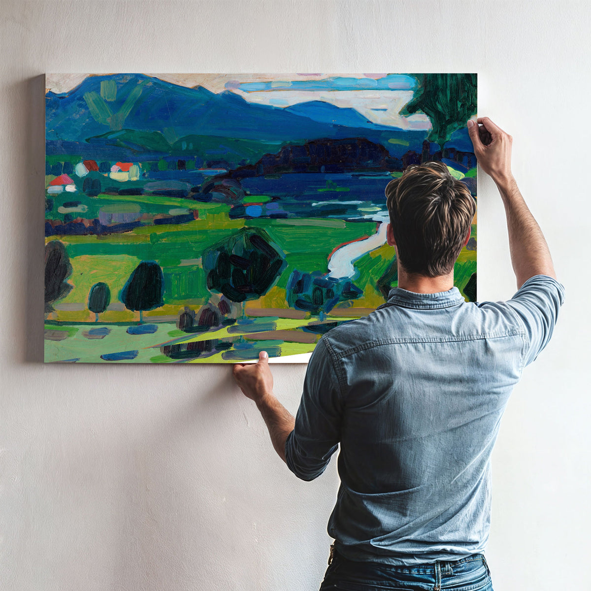 0234 Wassily Kandinsky Murnau View By Wassily Kandinsky