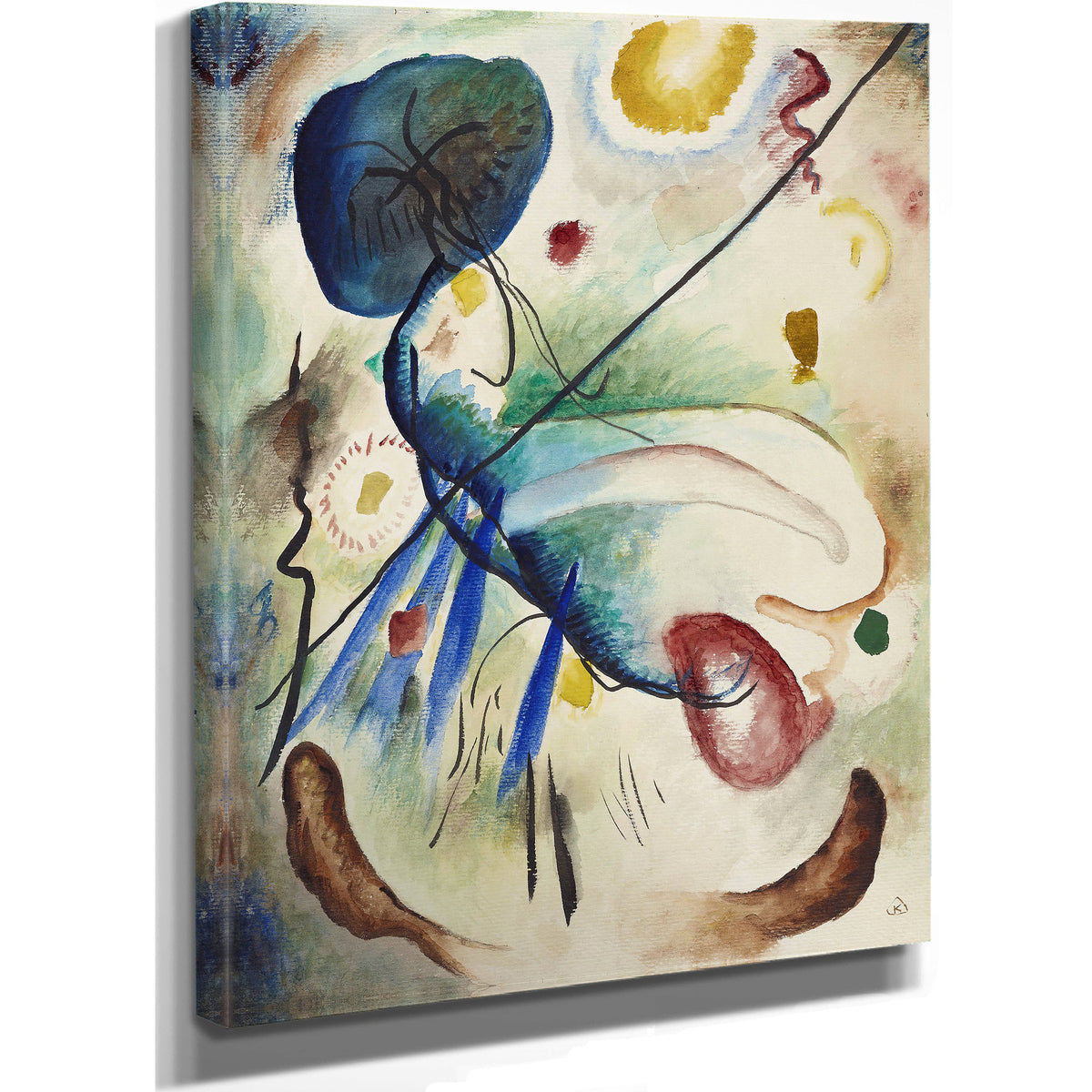 Aquarell Mit Strich 1912 By Wassily Kandinsky