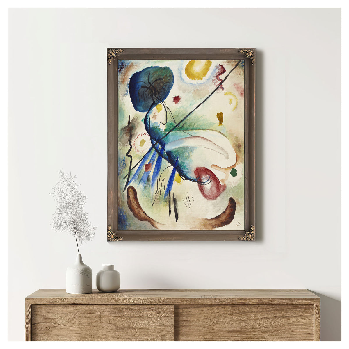Aquarell Mit Strich 1912 By Wassily Kandinsky