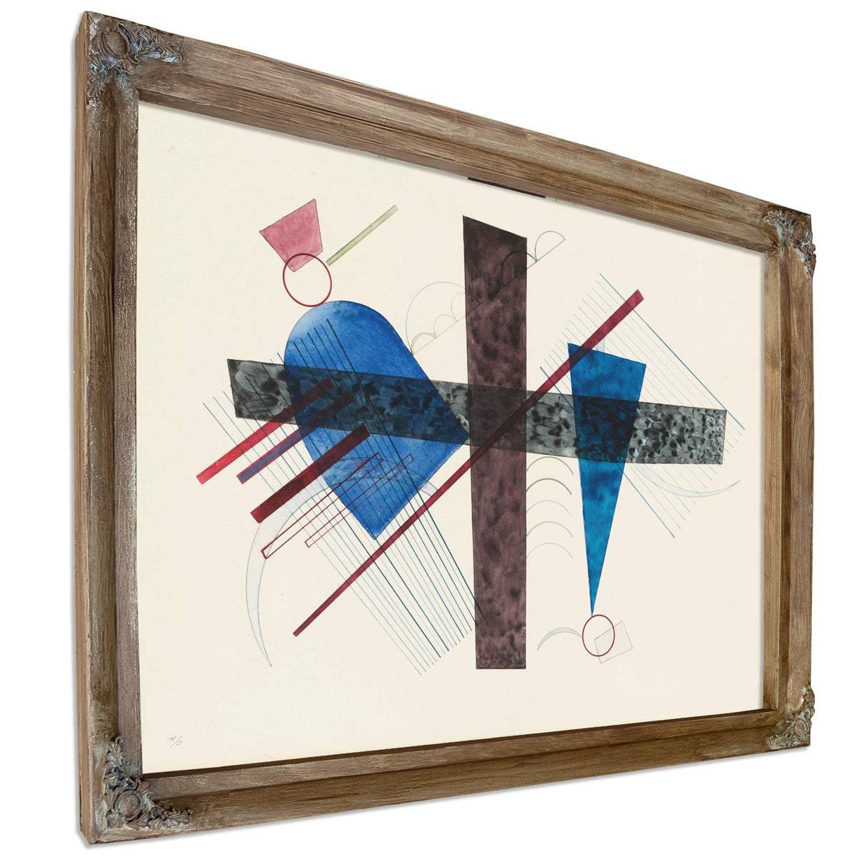 Blau Rund Und Spitz 1933 By Wassily Kandinsky