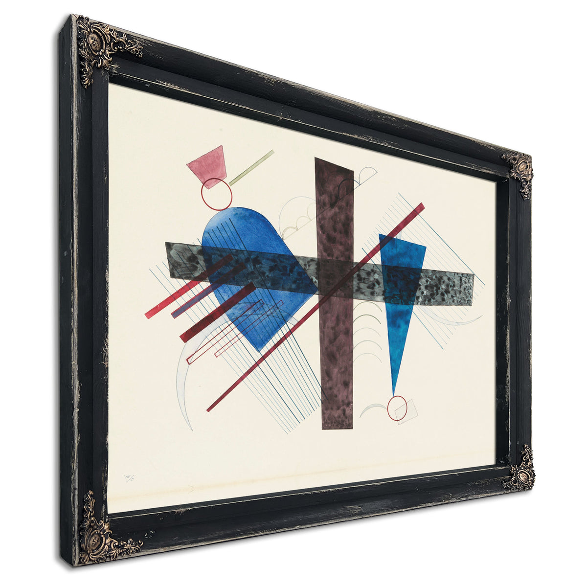 Blau Rund Und Spitz 1933 By Wassily Kandinsky