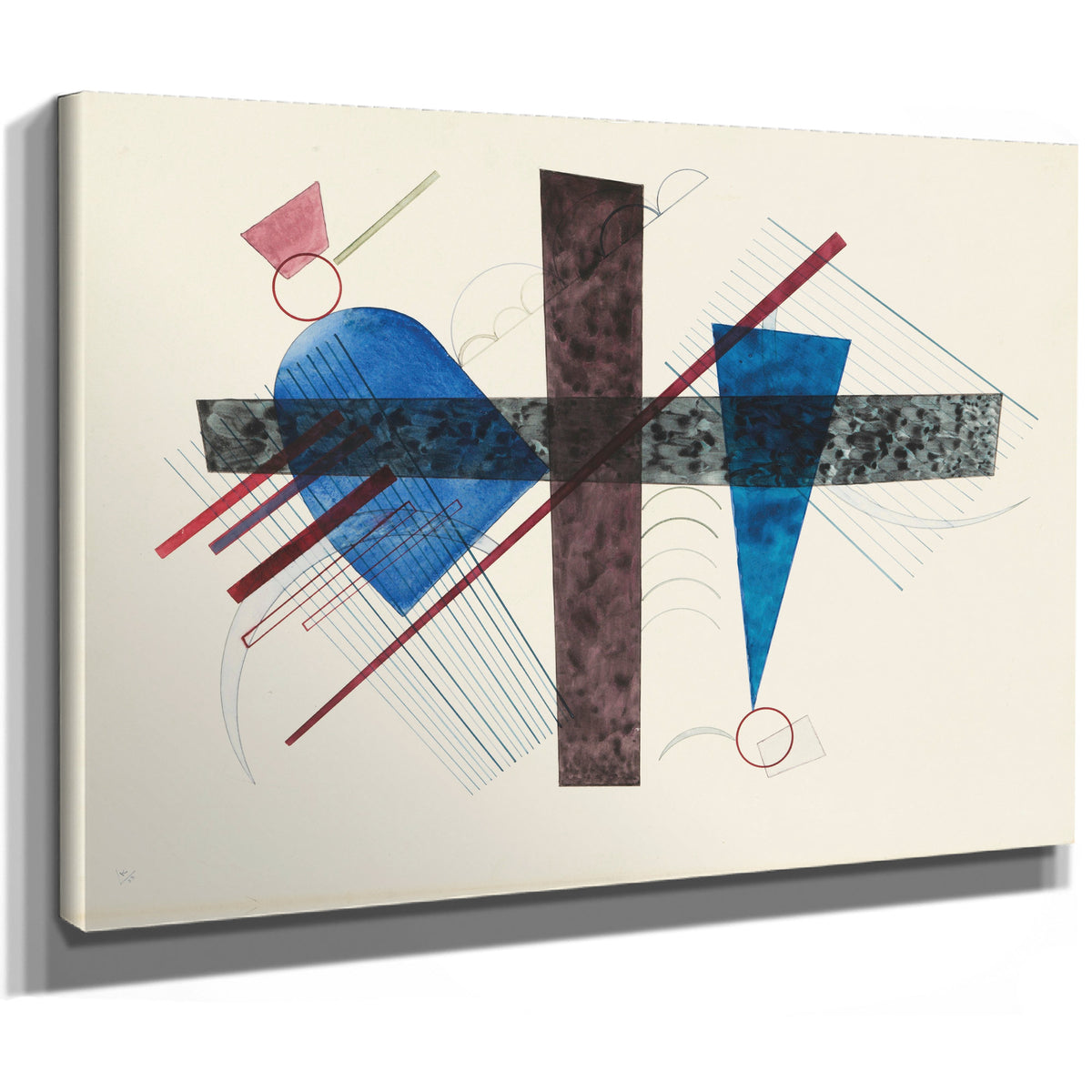 Blau Rund Und Spitz 1933 By Wassily Kandinsky