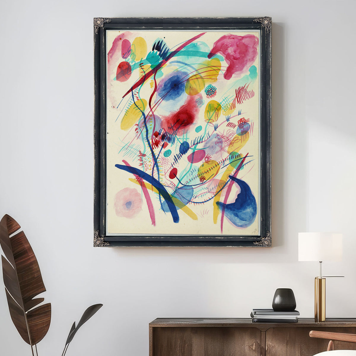 Composition Red Blue Green Yellow 1913 By Wassily Kandinsky