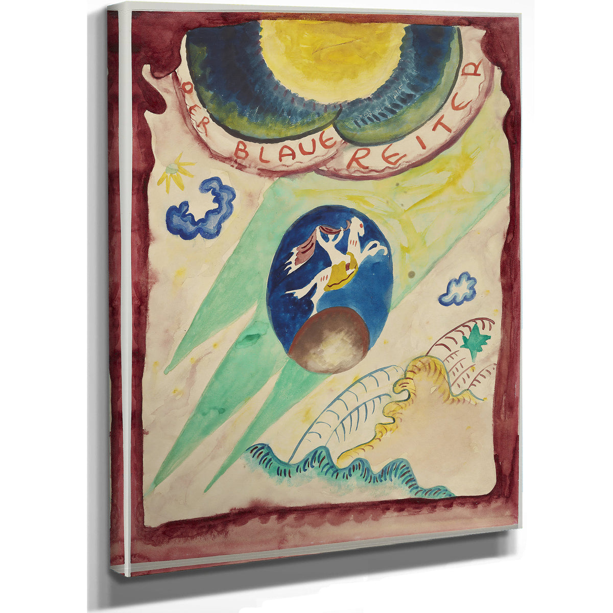 Design the Cover the Almanac Blue 04 By Wassily Kandinsky