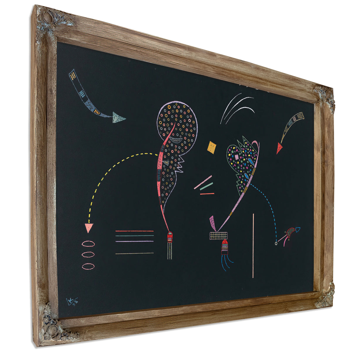 Deux Cotes 1938 By Wassily Kandinsky