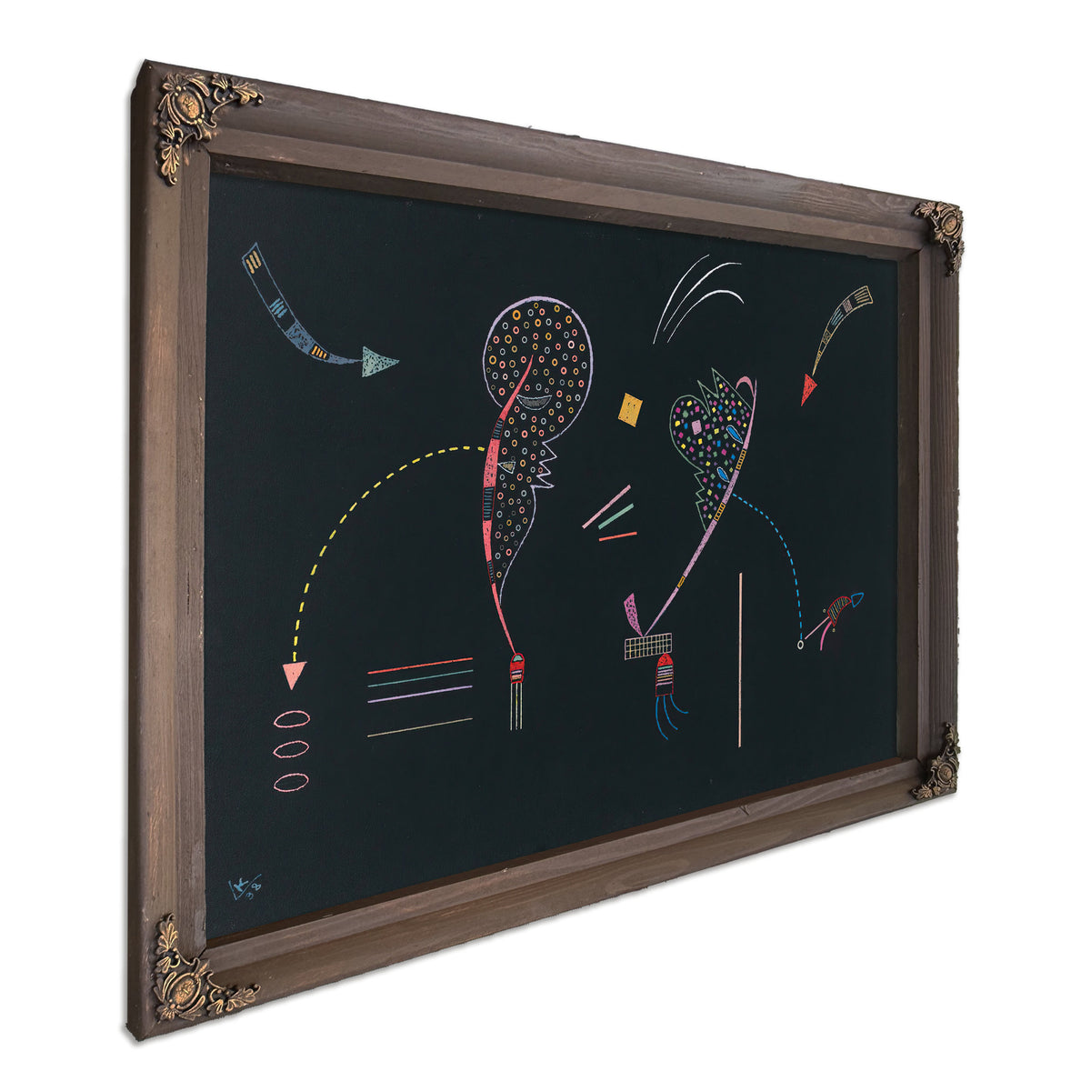 Deux Cotes 1938 By Wassily Kandinsky