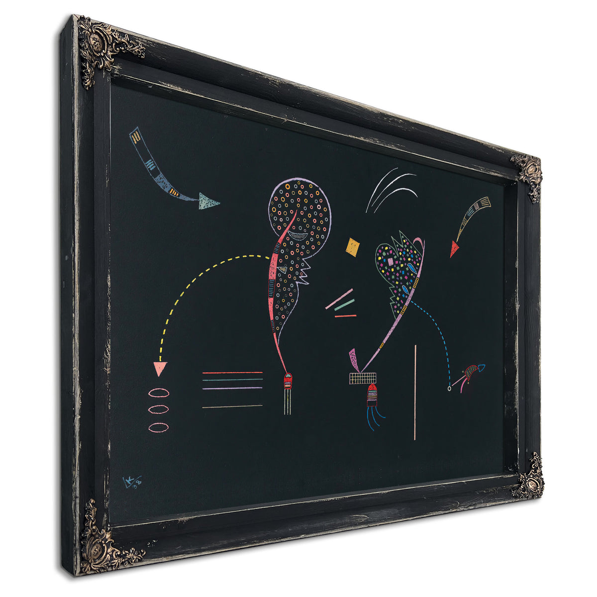 Deux Cotes 1938 By Wassily Kandinsky