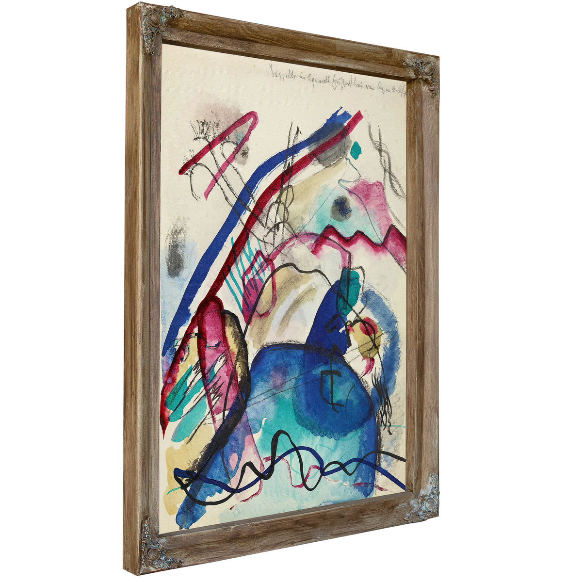 Draft Picture a White Border Iv 1913 By Wassily Kandinsky