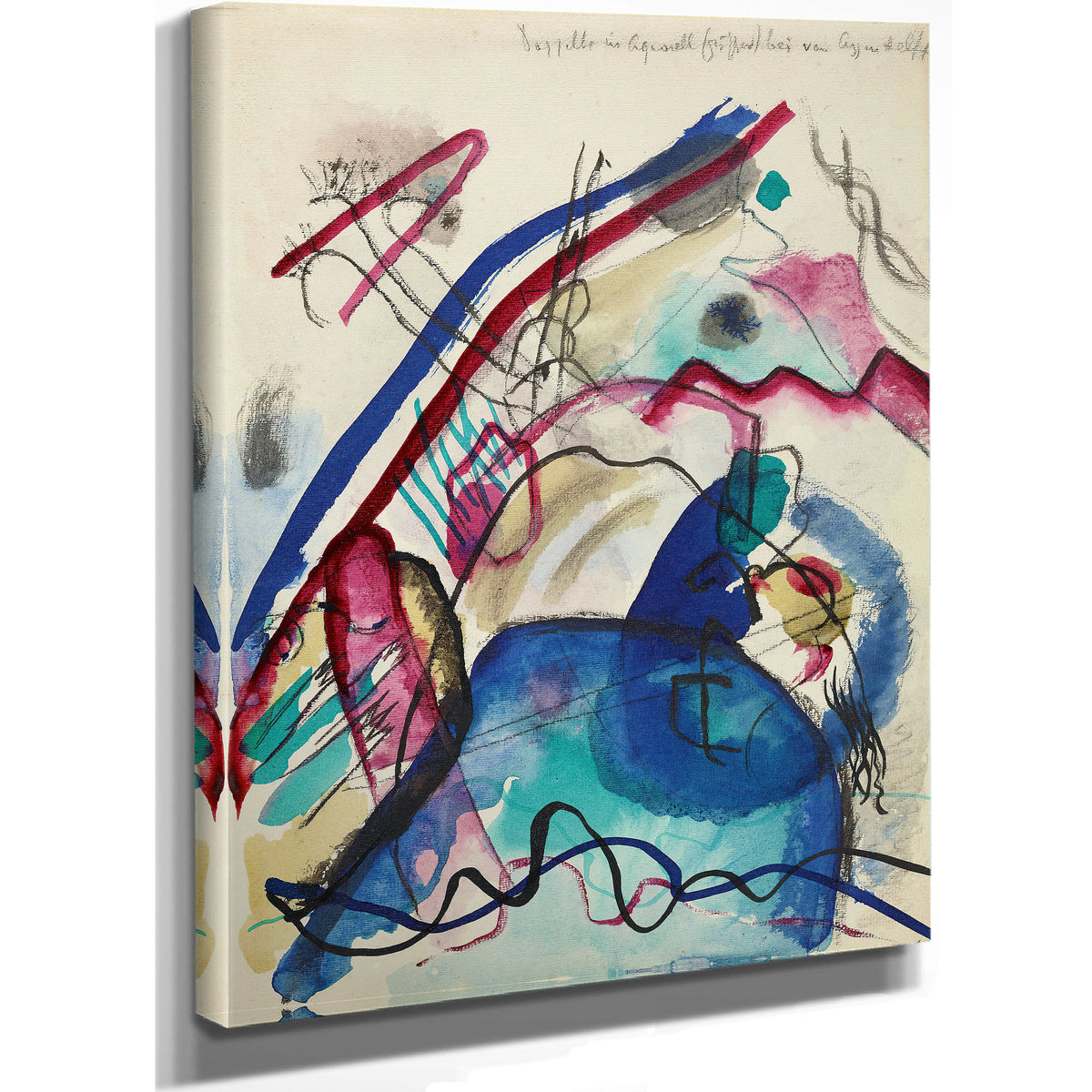 Draft Picture a White Border Iv 1913 By Wassily Kandinsky