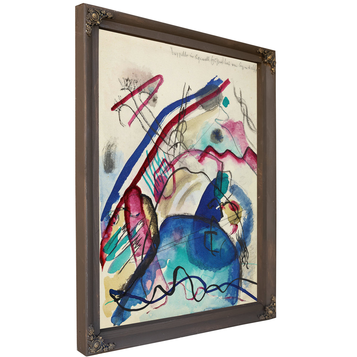 Draft Picture a White Border Iv 1913 By Wassily Kandinsky