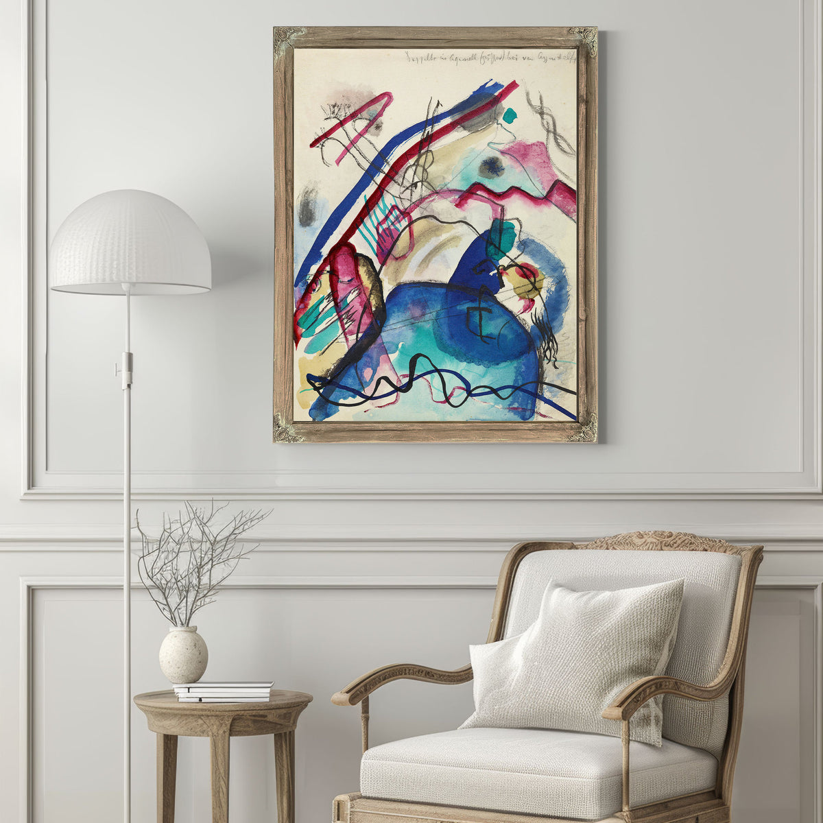 Draft Picture a White Border Iv 1913 By Wassily Kandinsky
