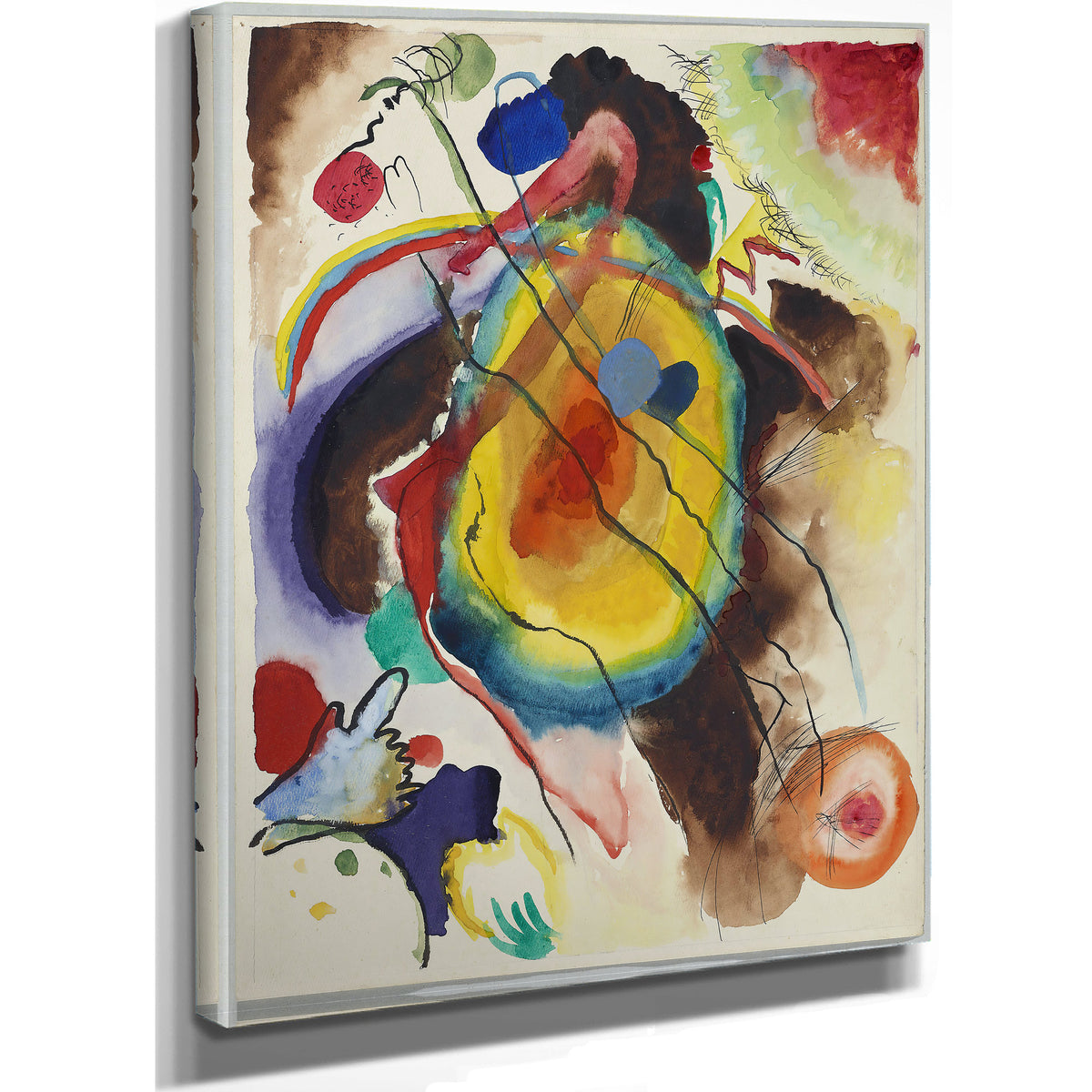 Entwurf Zu Einem Wandbild Fur Edwin R By Wassily Kandinsky