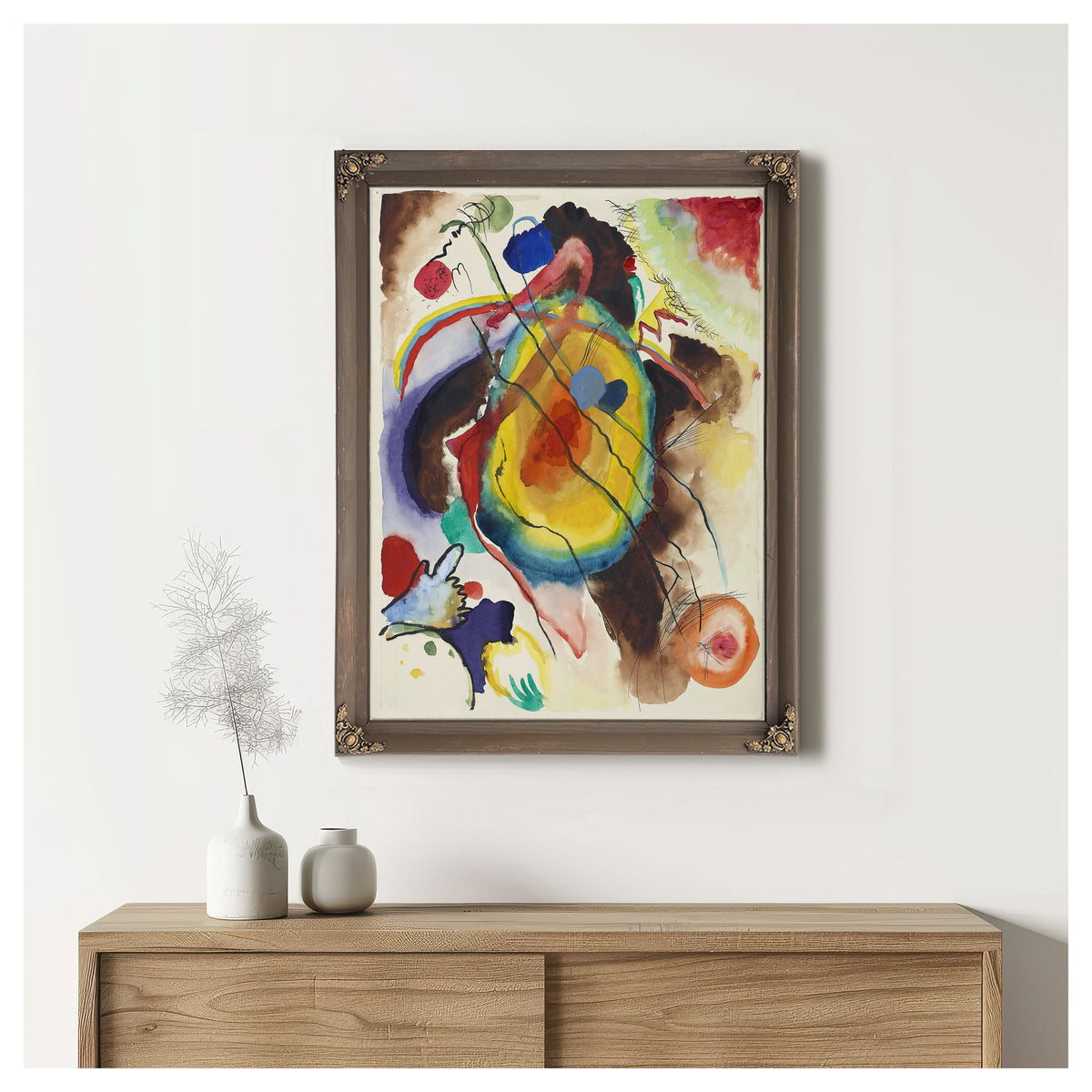 Entwurf Zu Einem Wandbild Fur Edwin R By Wassily Kandinsky