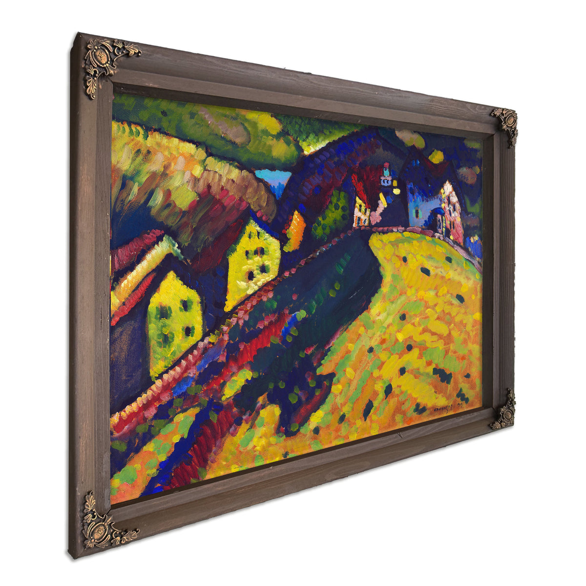 Houses Murnau 1909 By Wassily Kandinsky
