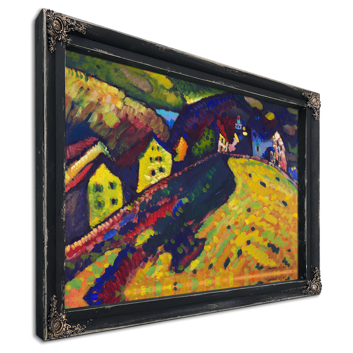 Houses Murnau 1909 By Wassily Kandinsky