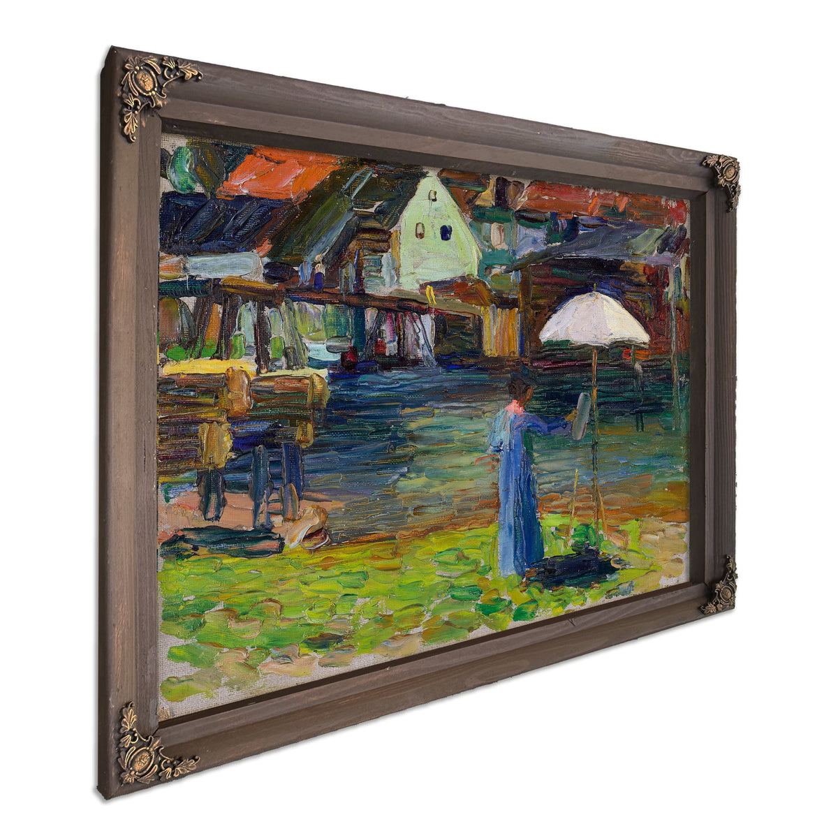 Kallmunz Gabriele Munter Painting I By Wassily Kandinsky