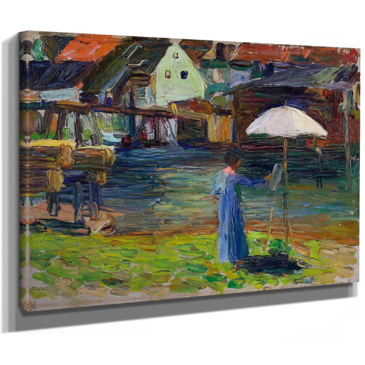 Kallmunz Gabriele Munter Painting I By Wassily Kandinsky