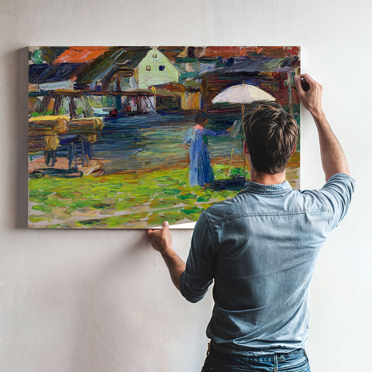 Kallmunz Gabriele Munter Painting I By Wassily Kandinsky