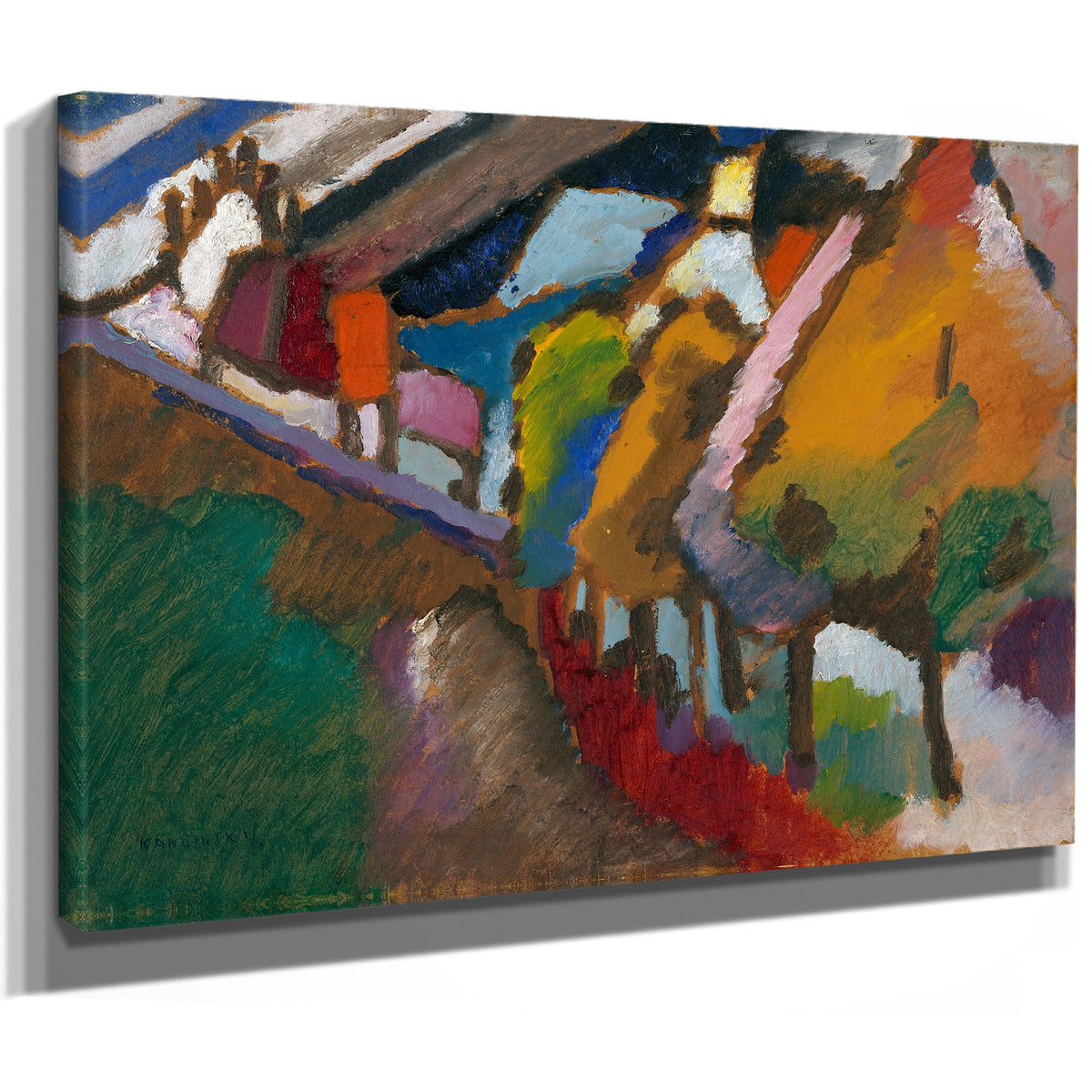 Murnau Castle Church 1909 By Wassily Kandinsky