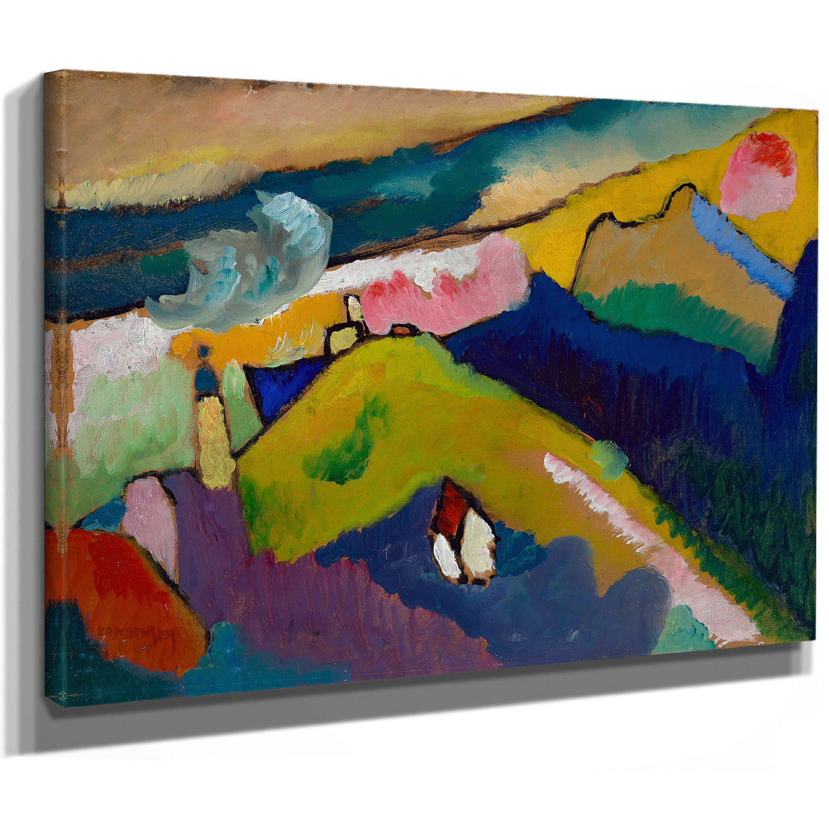 Murnau Mountain Landscape Church 1910 By Wassily Kandinsky