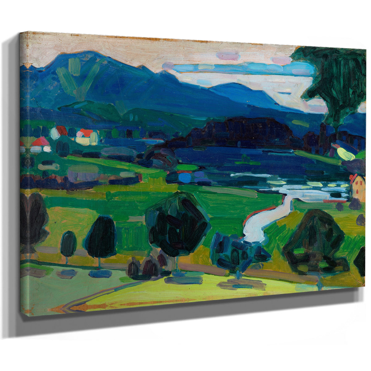 Murnau View Over Staffelsee 1908 By Wassily Kandinsky